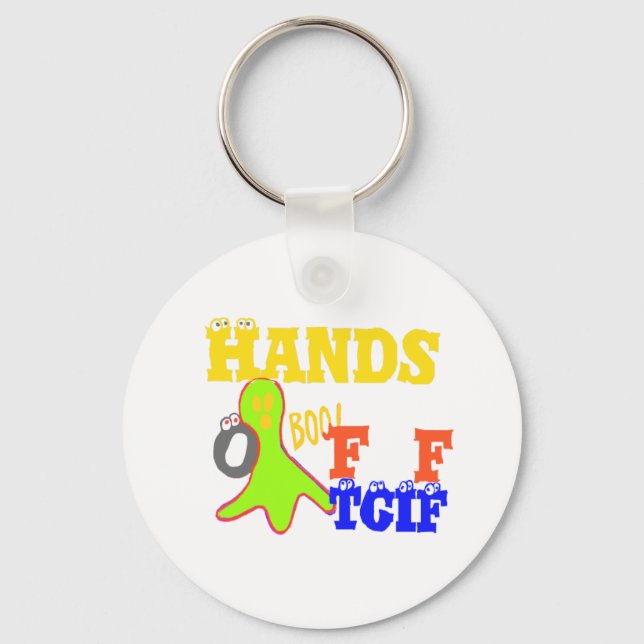 Golden Boo! Girly TGIF Thanks God Its Friday Hakun Key Ring (Front)