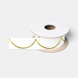 Golden Border - Garland I + your background colour Satin Ribbon
