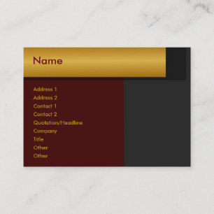 Golden Border Profile Card