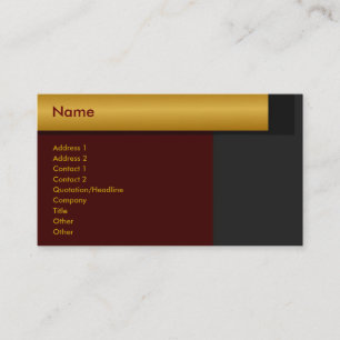 Golden Border Profile Card