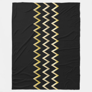 Golden Border - zigzag + your back & ideas Fleece Blanket