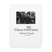 Golden bow cheers to 60 years anniversary wedding