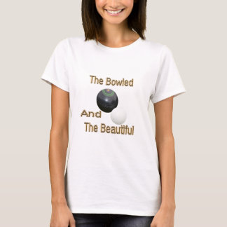 Golden Bowled Beautiful Lawn Bowls Design, T-Shirt