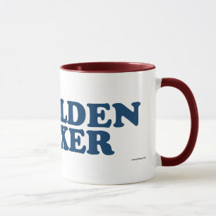 Golden Boxer Blue Mug