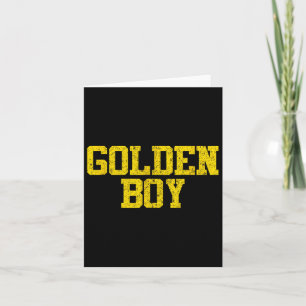 Golden Boy Good Luck Charm Bysketbyll Fortune  Card