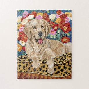 Golden Boy Retriever Jigsaw Puzzle