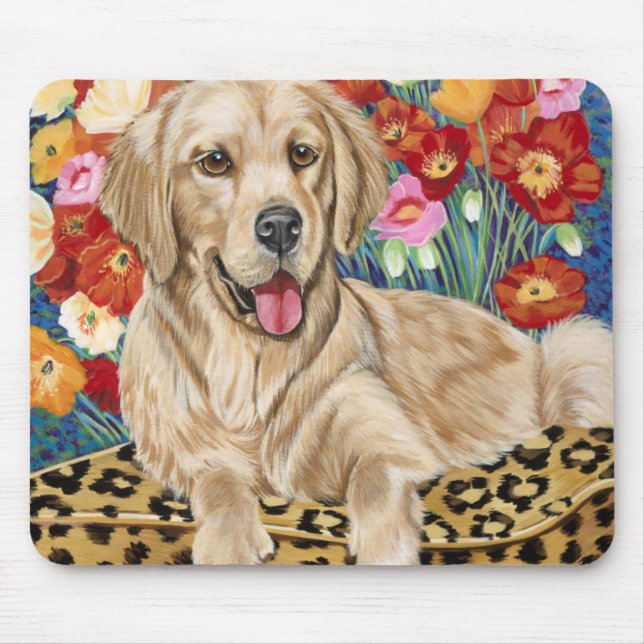 Golden Boy Retriever Mouse Pad (Front)