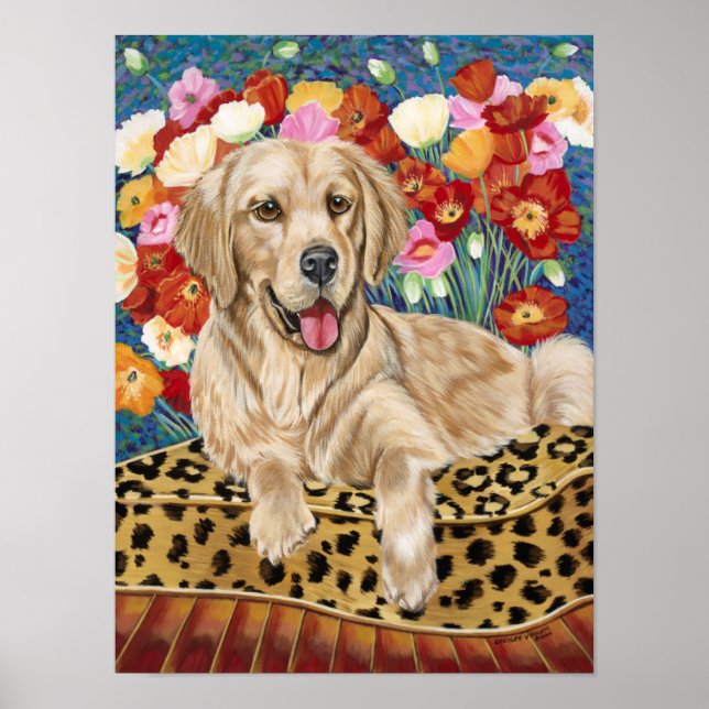 Golden Boy Retriever Poster (Front)