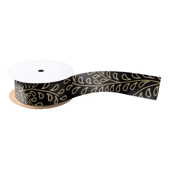Golden Branches Collection Satin Ribbon (Spool)
