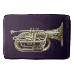 Golden Brass Euphonium Bath Mat