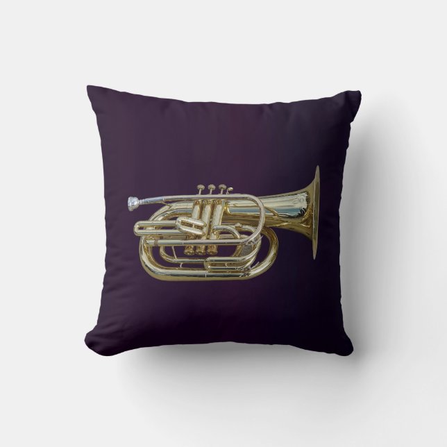 Golden Brass Euphonium Cushion (Front)
