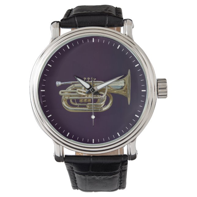 Golden Brass Euphonium Watch (Front)