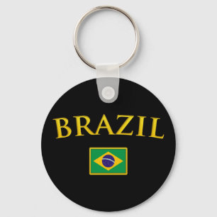 Golden Brazil Key Ring