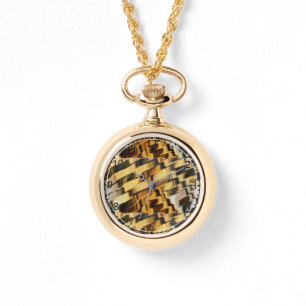 Golden bronze background watch