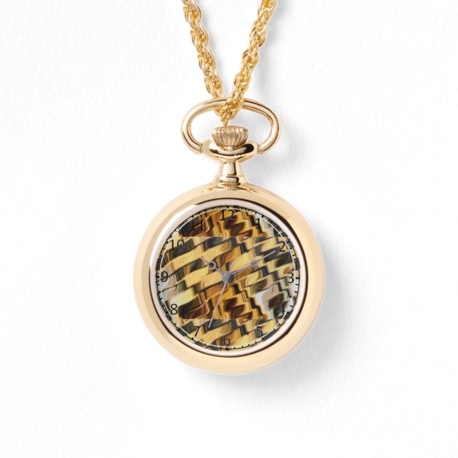 Golden bronze background watch (Front)