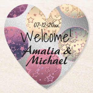 Golden bronze gradient textured blush colour paper coaster