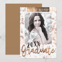 Golden Bronze Graduation Party Graduate Photo