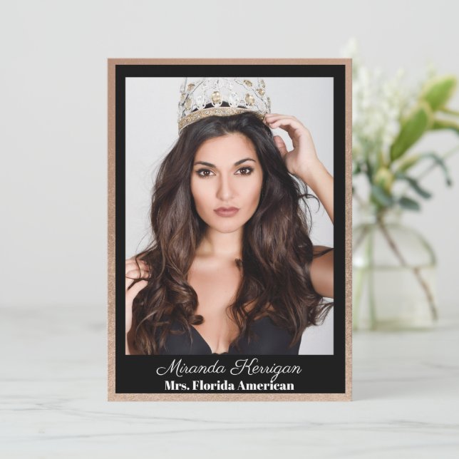 Golden Bronze Pageant Autograph Cards (Standing Front)