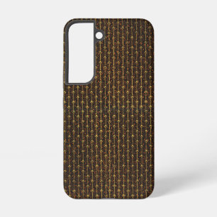 Golden Brown Decorative Pattern Samsung Galaxy Case