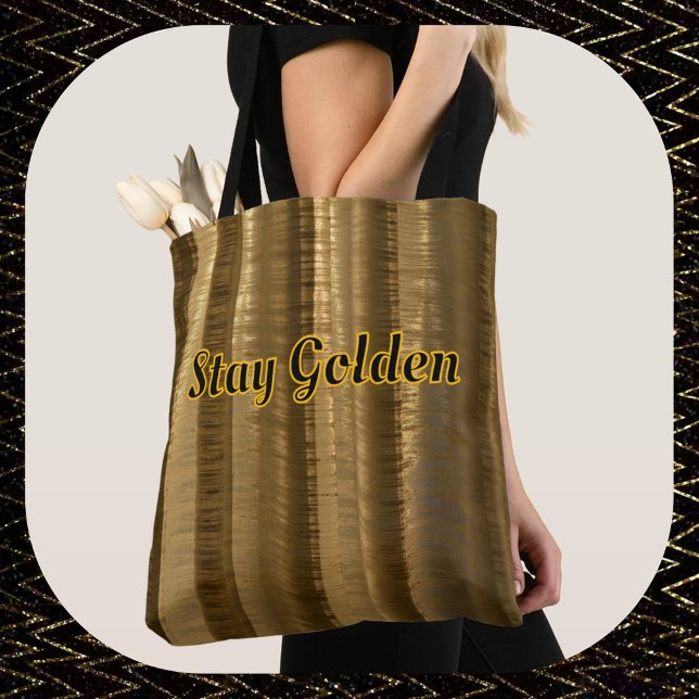 Golden Brown Glamourous Chic Tote Bag (Creator Uploaded)