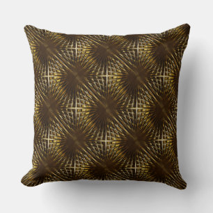 Golden brown grille looking inflated or puffed cushion
