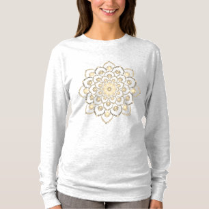 Golden-Brown Mandala T-Shirt