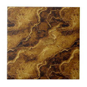 Golden Brown Marble Texture Ceramic Tile