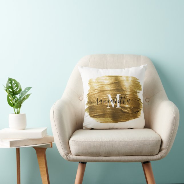 Golden Brush Cushion (Chair)
