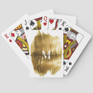 Golden Brush Playing Cards