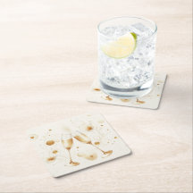 Golden Bubbles Coasters