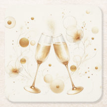 Golden Bubbles Coasters