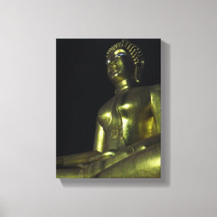 Golden Buddha at Night Canvas Print