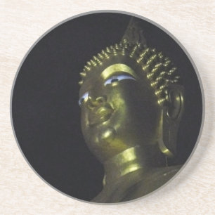 Golden Buddha at Night Coaster