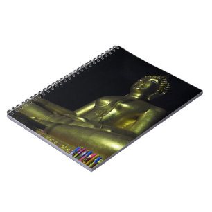 Golden Buddha at Night Notebook