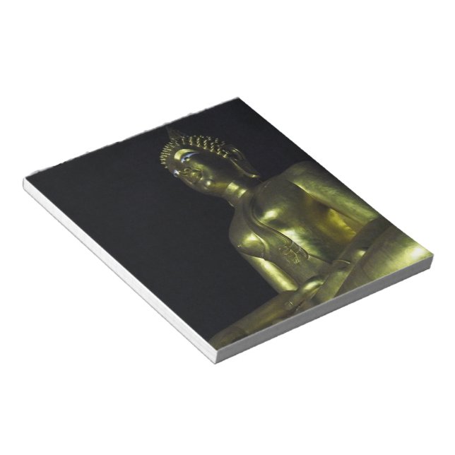 Golden Buddha at Night Notepad (Angled)