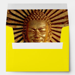 Golden Buddha, Garden, Thailand meditation Envelope