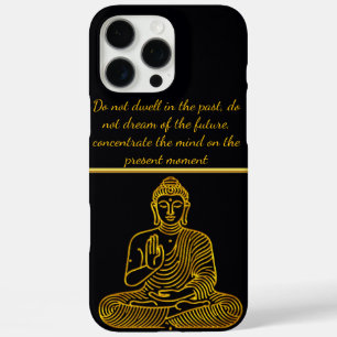 Golden Buddha in Calm Pose iPhone 16 Pro Max Case