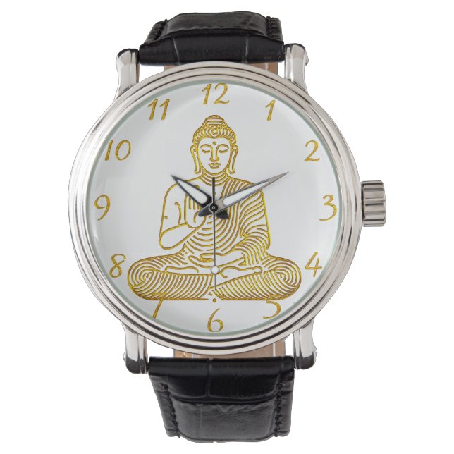 Golden Buddha in Calm Pose Watch (Front)