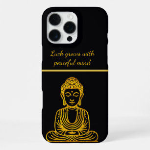 Golden Buddha in Peaceful Pose iPhone 16 Pro Max Case