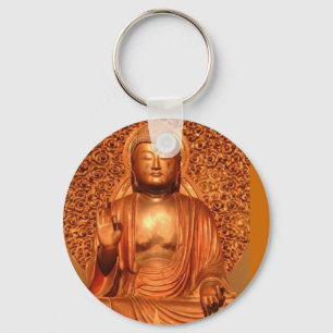 Golden Buddha Key Ring