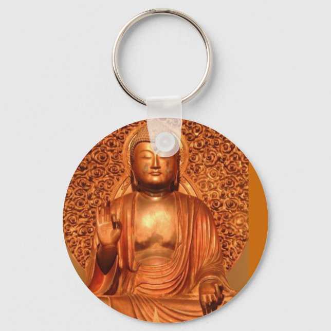 Golden Buddha Key Ring (Front)