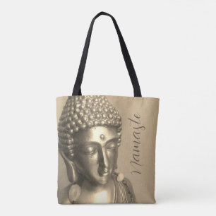 Golden Buddha Namaste Tote Bag