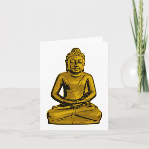 Golden Buddha Note Cards