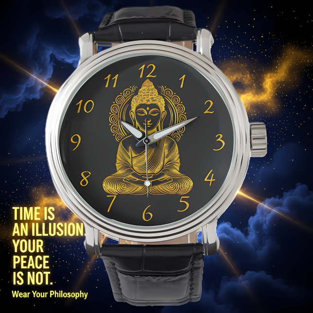 Golden Buddha Sculpture in Serene Meditation Pose Watch (Creator Uploaded)