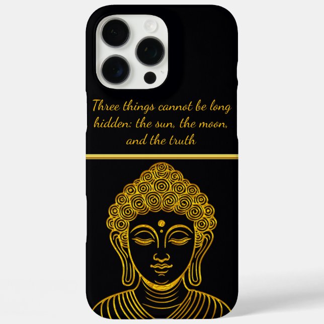 Golden Buddha Statue in Calm Setting Case-Mate iPhone Case (Back)