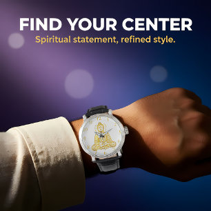 Golden Buddha Statue in Meditation Watch