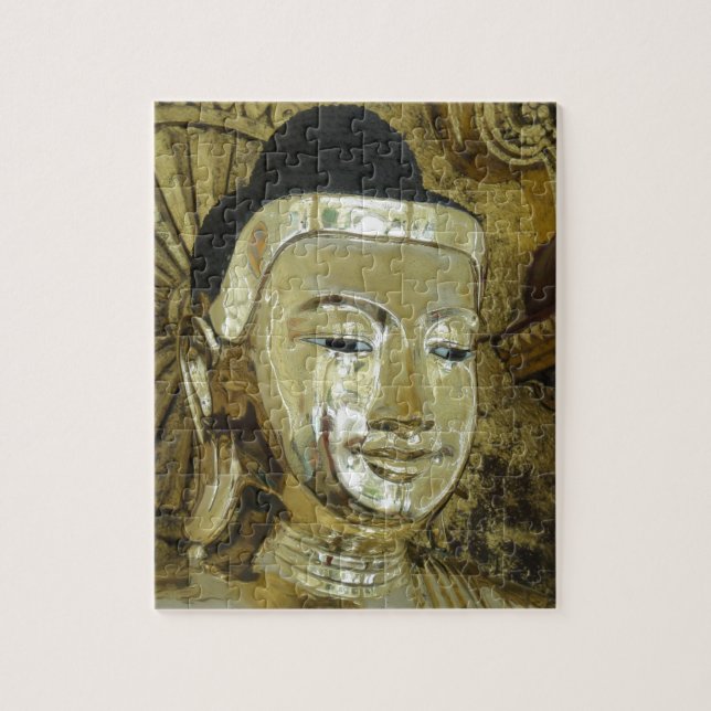Golden Buddha Statue Inspirational Love Jigsaw Puzzle (Vertical)