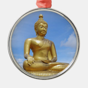 Golden Buddha statue Metal Ornament