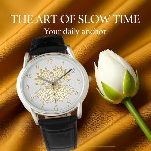 Golden Buddha Surrounded by Nature. Watch