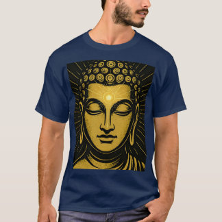 Golden Buddha Third Eye T-Shirt | Spiritual Awaken